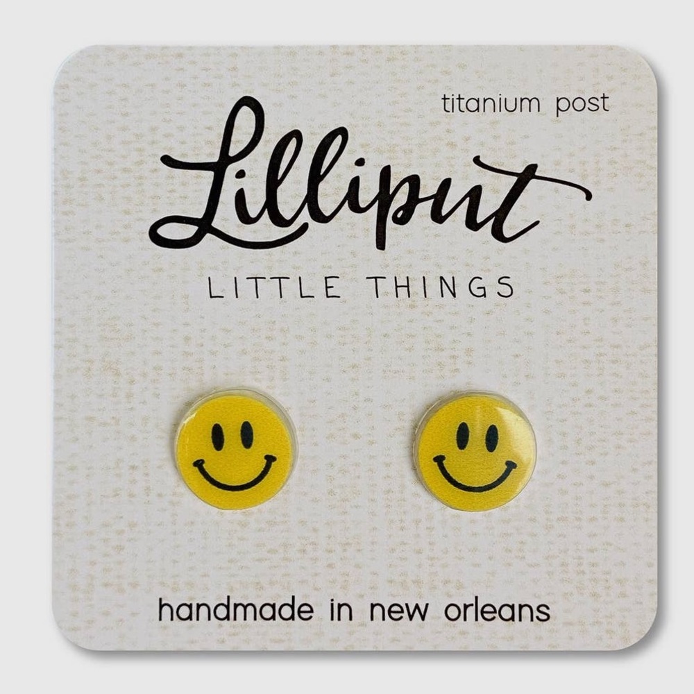 Lillipint Smiley Face Earrings